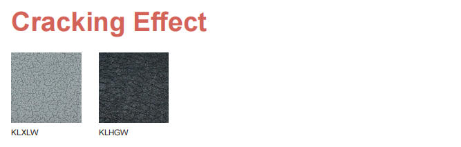 Crackle powder coatings