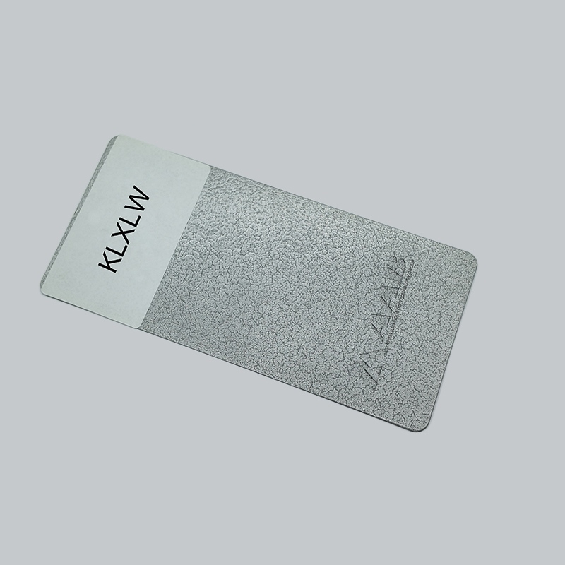 Crackle powder coatings 